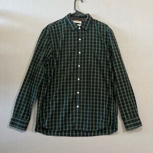 Goodthreads Shirt Mens Large Standard Green Plaid Button Down